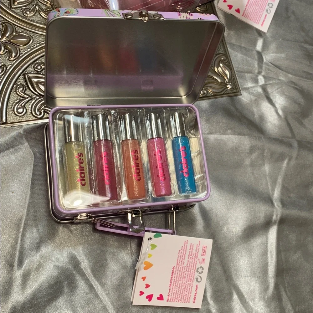 🌹New Claire's & Much More FUN Pink and Purple Glam Set Bundle